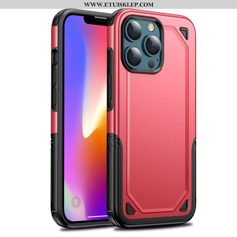 Etui do iPhone 13 Pro Efekt Metalicznego Pancerza